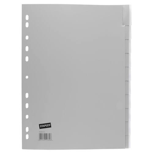 Staples Plastregister A4 10-fl instick