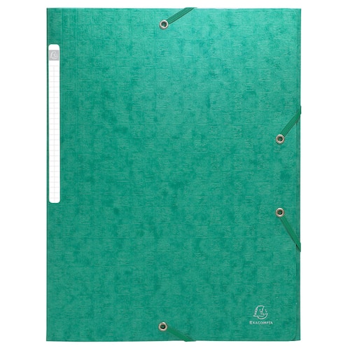 Exacompta Gummibandsmapp 3-klaff A4 grön