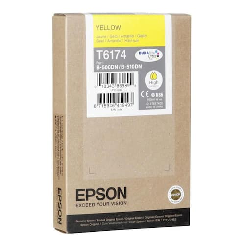 Epson Bläckpatron T6174 DURABrite Ultra hög kapacitet gul singelförpackning C13T617400