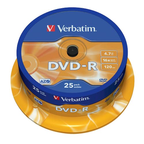 Verbatim DVD-R 4,7 GB 16X spindel