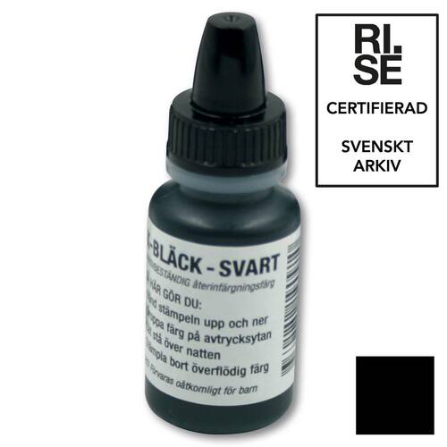 Stamko Stämpel K-Bläck 10 ml svart (arkivbest)