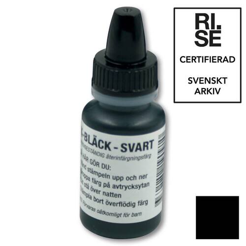 Stamko K-Bläck 10 ml Svart Arkivbeständig