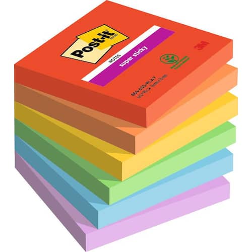 Post-it® Notes Supersticky Playful Collection 76x76mm