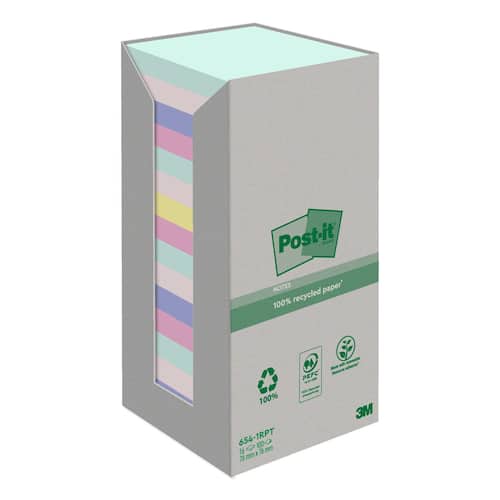 Post-it® Notes 76×76 sorterade färger