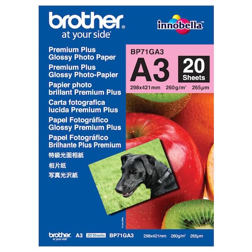 Brother A3-fotopapper för bläckstråleskrivare 260 g/m2 vitt