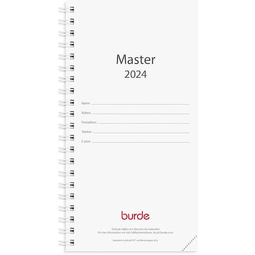 Burde Kalender Master refill – 3660