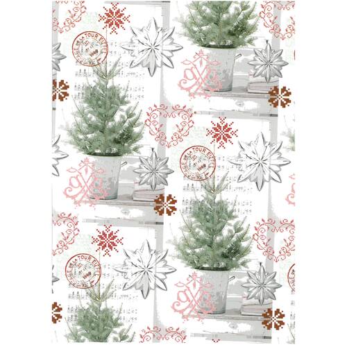 Hedlunds OF SWEDEN Julpapper 57cmx154m Pinetree