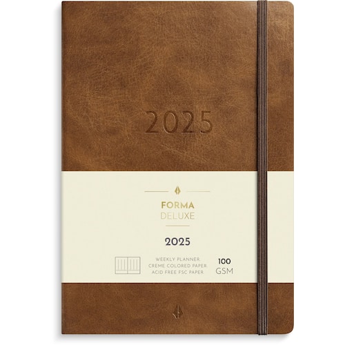 Burde Kalender 2025 Agency Forma Deluxe brun
