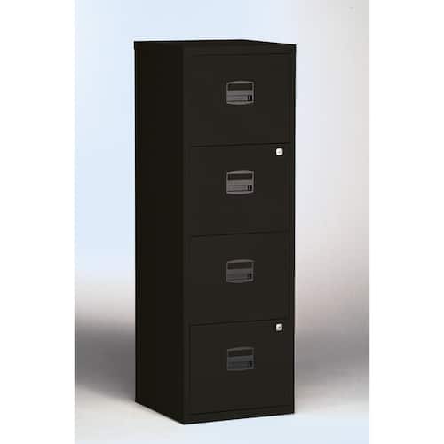 Arkivskåp 4 lådor 132,1 x 41,3 x 40cm svart
