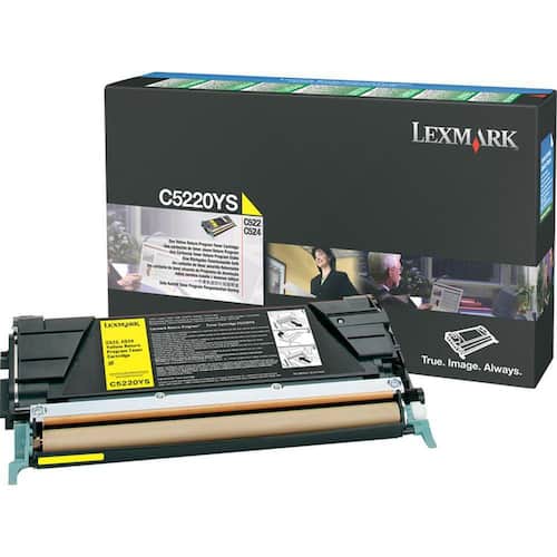 Lexmark Toner C5220YS gul singelförpackning