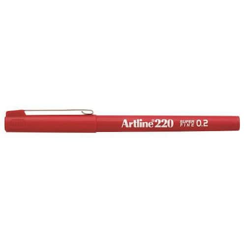 Artline Fineliner 220 0,2 mm röd