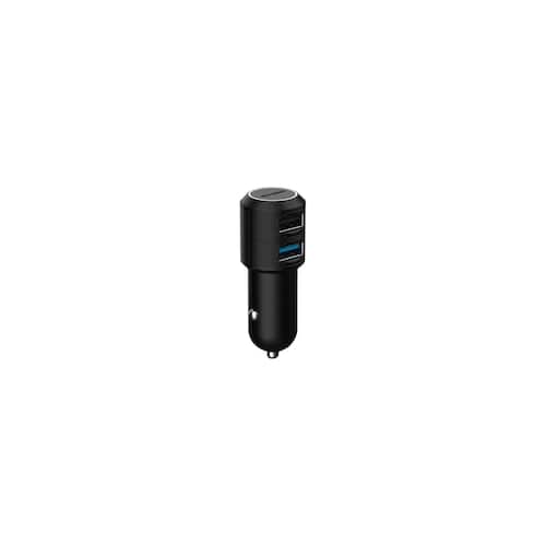 UNISYNK® Laddare Bil UNISYNK Dual USB QC3+2.4 A
