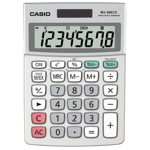Läs mer om Casio Bordsräknare MS-88ECO