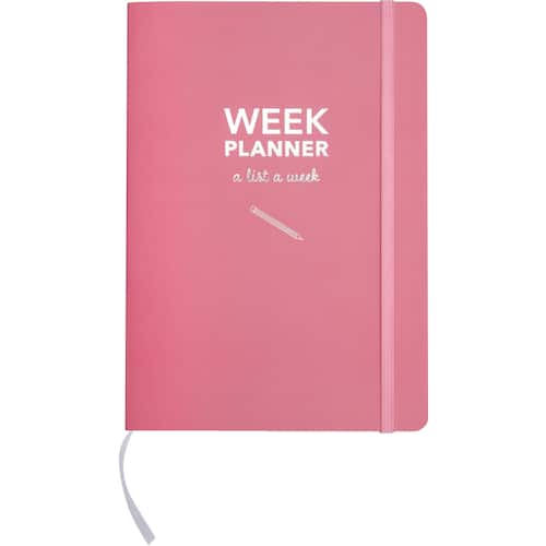 Burde Kalender Week planner pink odaterad – 1051