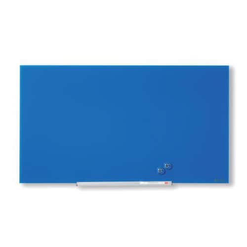 Nobo Whiteboard Glastavla i widescreenformat väggmonterad magnetisk glasyta 31” blå