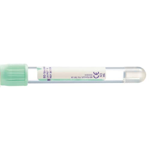 BD™ Hemogardrör mintgrön Lihep+gel7/4,5ml