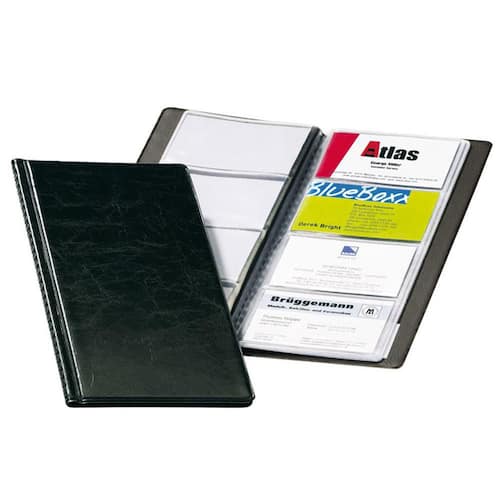 Durable Visitkortsbok VISIFIX 57 x 90 mm för 96 kort svart
