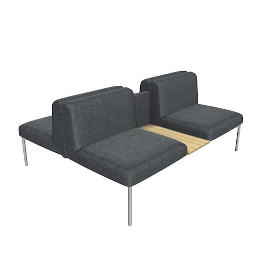 deNord Design Soffa Sona2,5-sits dubbel SO/252/N/74grå