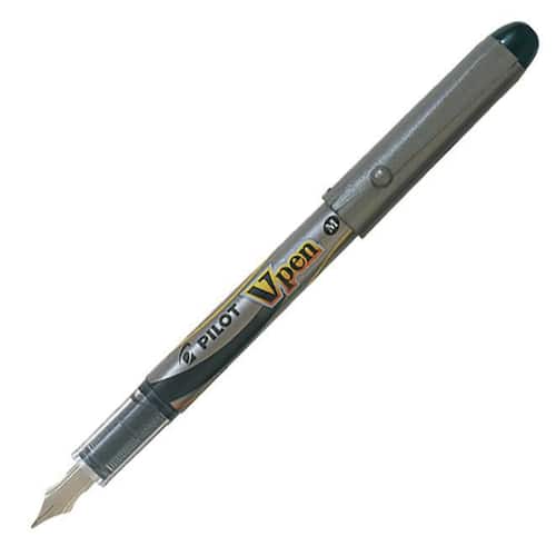 Pilot Reservoarpenna V-Pen mediumspets 0,4mm grå pennkropp blått bläck