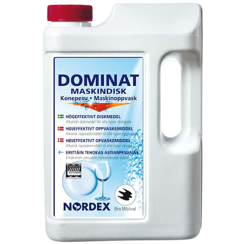 NORDEX Maskindisk Dominat flytande lågskummande vitt 1,5kg