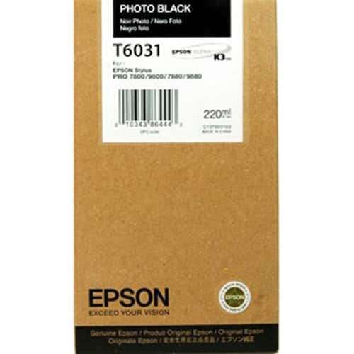 Epson Bläckpatron T6031 UltraChrome hög kapacitet fotosvart singelförpackning C13T603100