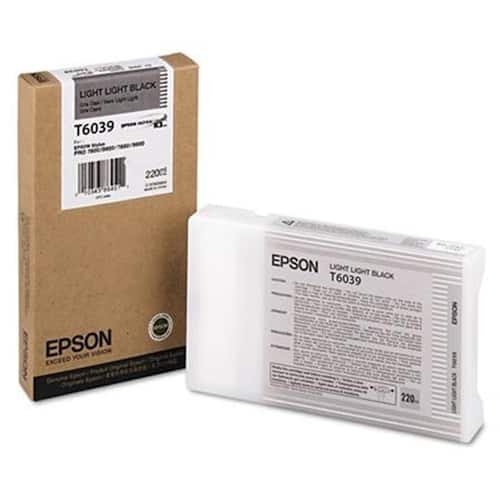 Epson Bläckpatron T6039 UltraChrome hög kapacitet ljus svart singelförpackning C13T603900