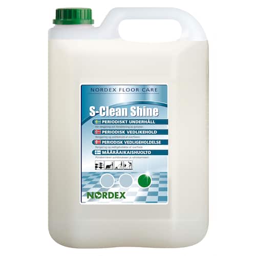 NORDEX Golvunderhåll S-Clean för linoleum- plast- och stengolv 5 l