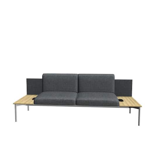 deNord Design Soffa Sona 3-sits SO/301/N/48 grå