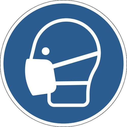 Durable Påbudsdekal ”Använd munskydd”