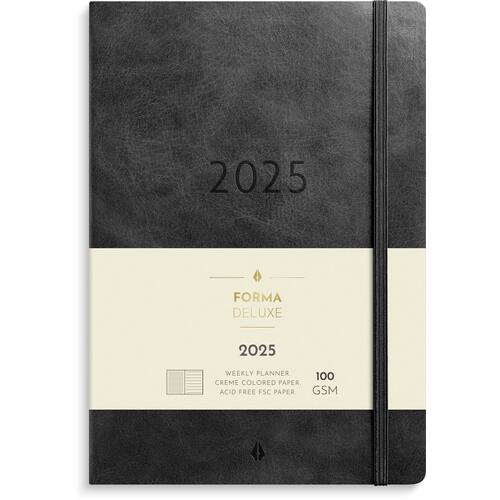 Burde Kalender 2025 Stor Veckokalender Forma Deluxe svart