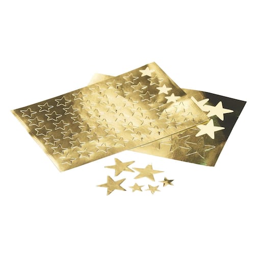PLAYBOX Stickers stjärnor guld 13mm