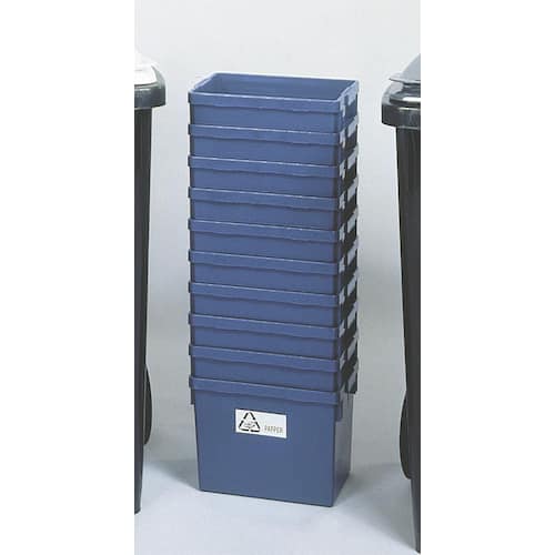 Återvinningsbox papperskorg 21 l 370 x 260 x 270 mm blå