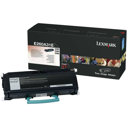 Lexmark Toner svart singelförpackning E260A31E