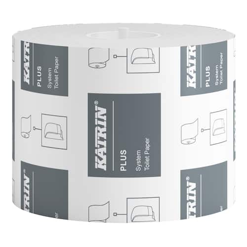 KATRIN Toalettpapper Plus System 2-lagers vit