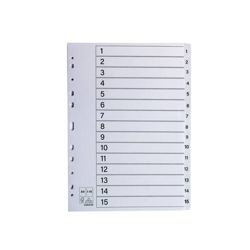 Non brand Register plastflikar 1-15 vit