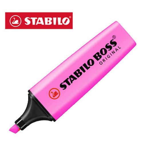 STABILO Överstrykningspenna BOSS® ORIGINAL rosa snedskuren spets 2 + 5 mm 70/56
