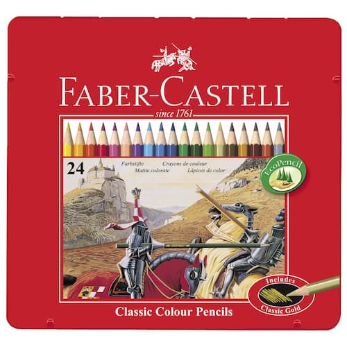 Faber-Castell Färgpenna sexkantig pennkropp olika färger