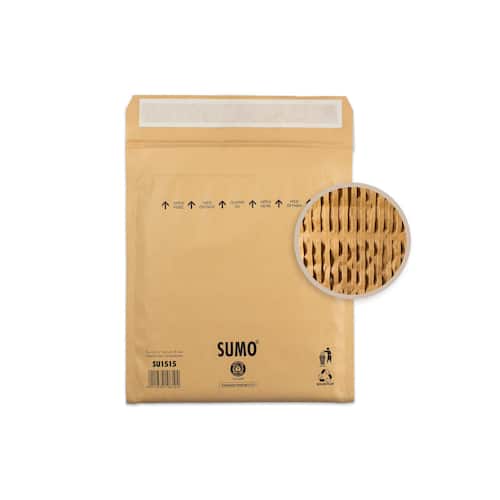 Sumo Vadderad Påse Brun 215x265mm