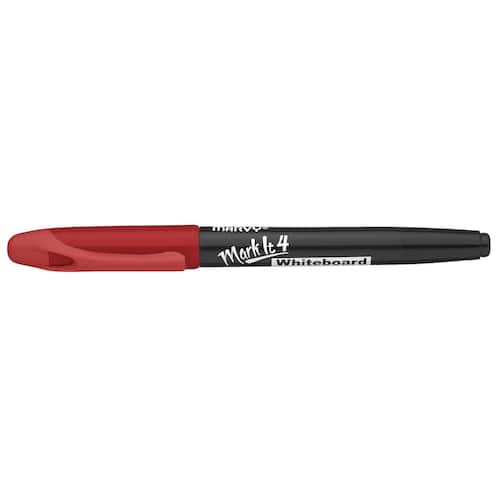 Marvy Whiteboardpenna MarkIt 4 icke-permanent alkoholbaserat bläck 2 mm mediumspets röd
