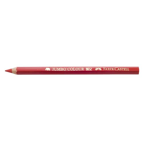 Faber-Castell Färgpenna Jumbo sexkantig pennkropp röd