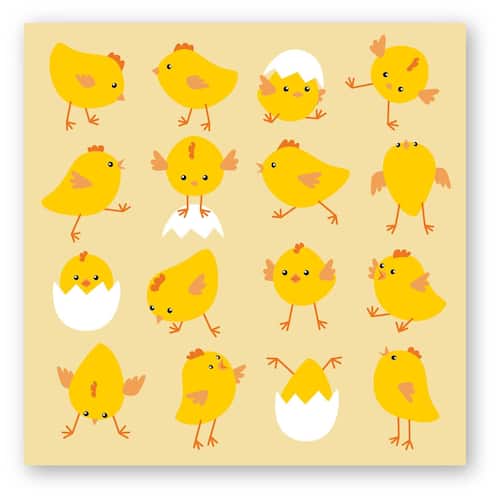Läs mer om Servett kycklingar 33x33cm