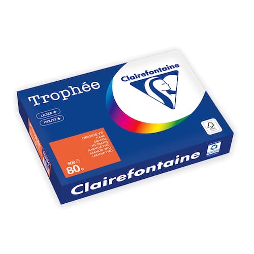Clairefontaine Trophée A4 80 g färgat papper orange