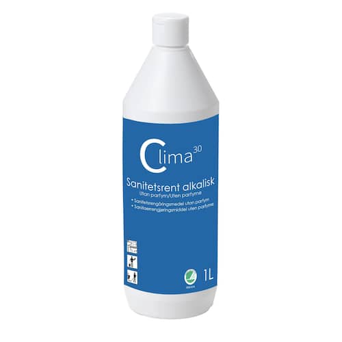 Läs mer om CLIMA30 Sanitetsrent Alkalisk oparfym 1L