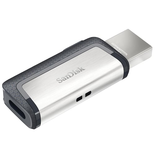 SanDisk USB-Minne Ultra Dual Drive USB typ C-flashenhet på 128 GB svart/silver