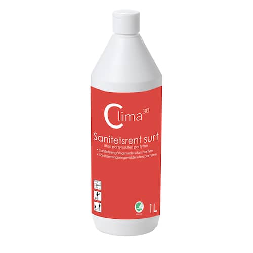 CLIMA30 Sanitetsrent Sur oparfymerad 1L