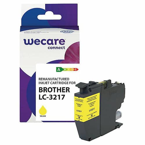 Wecare Bläckpatron BROTHER LC3217Y gul