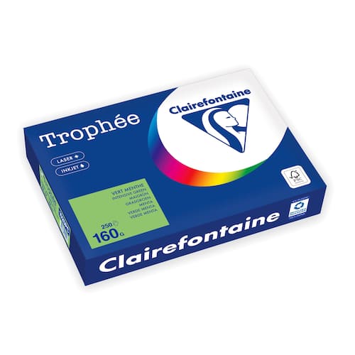 Clairefontaine Trophée A4 160 g färgat papper vårgrön