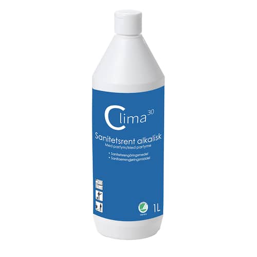 Läs mer om CLIMA30 Sanitetsrent Alkalisk parfym 1L