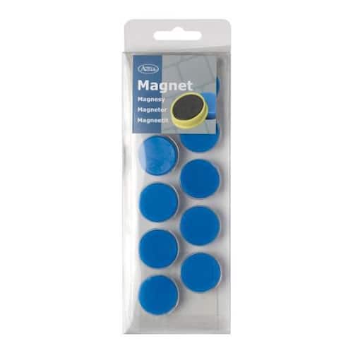 Staples Magnetknappar Actual 25 mm blå