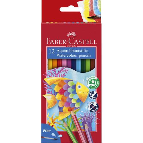 Faber-Castell Akvarellpenna 12 färger